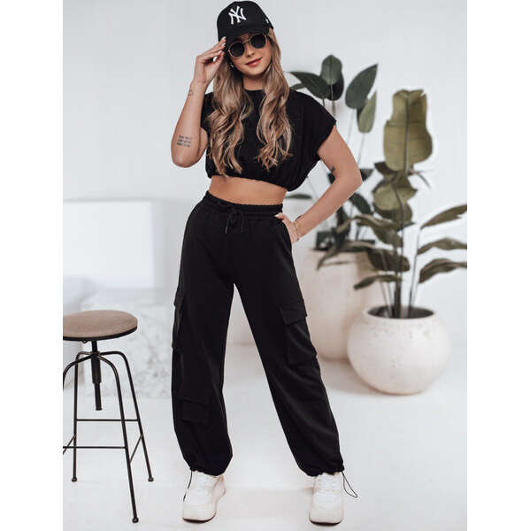 BASIC Dámska čierna voľnočasová súprava CHICBASE AY1121 62068603