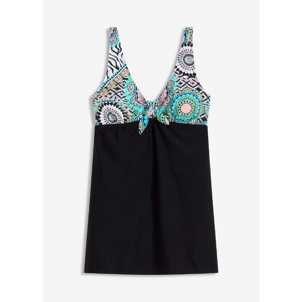 bonprix Plavkové šaty s mašličkovým detailom, farba čierna 49903790