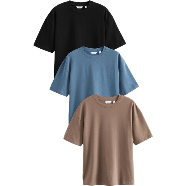 Next Tričko modrá / svetlohnedá / čierna 62074357