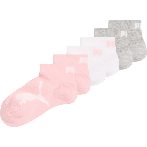 PUMA Ponožky sivá melírovaná / rosé / biela 62091728