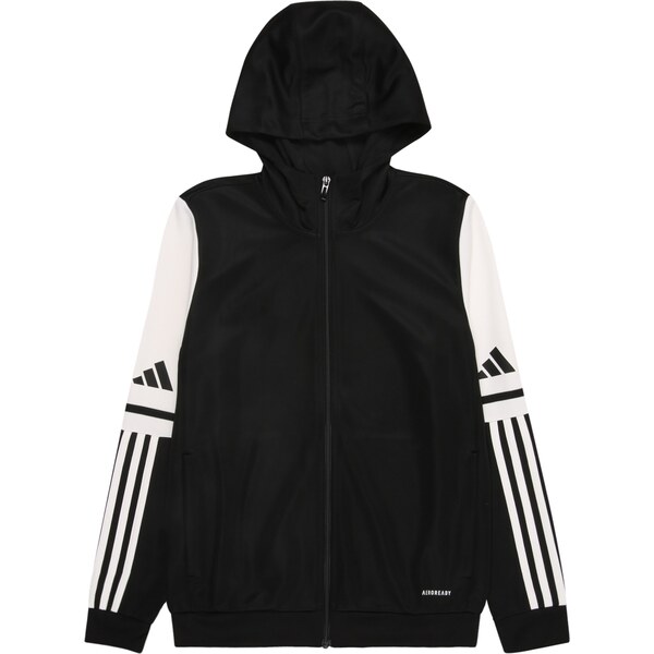ADIDAS PERFORMANCE Športová mikina so zipsom SQ25 čierna / šedobiela 62270258