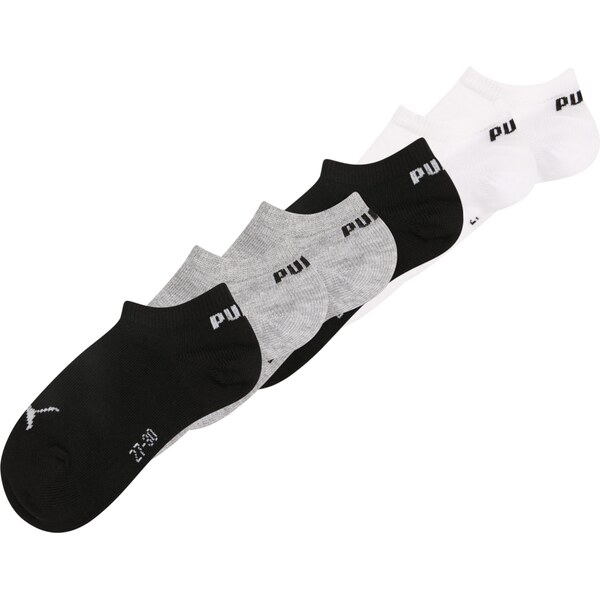 PUMA Ponožky sivá melírovaná / čierna / biela 62091748