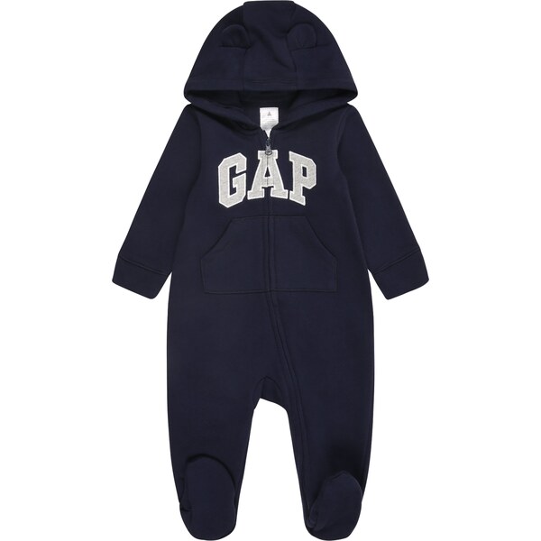 GAP Overal námornícka modrá / sivá melírovaná / biela 62074598