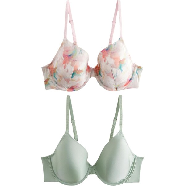 Next Podprsenka mätová / svetlozelená / orgovánová / biela 62225388