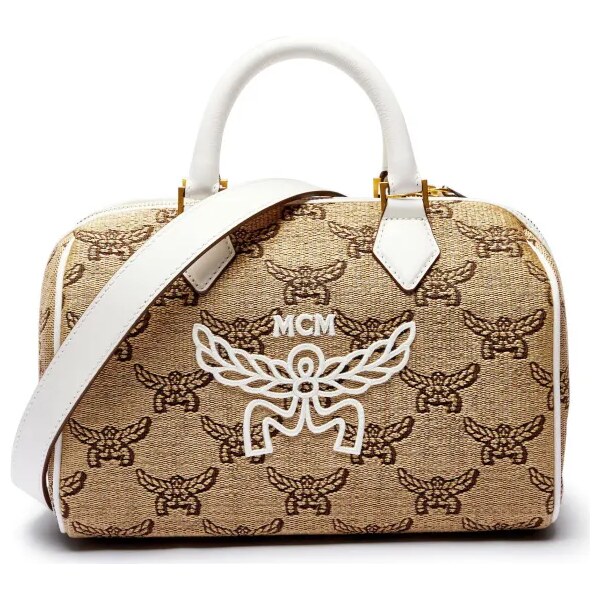 MCM Kufrík Ella Boston | s prímesou kože 62069061