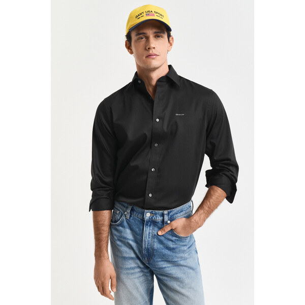 KOŠEĽA GANT REG SATEEN SHIRT BLACK 62084050