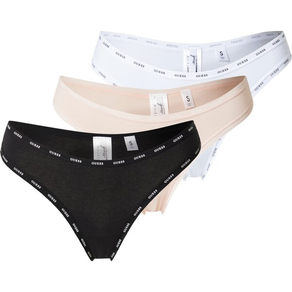 GUESS Tangá svetloružová / čierna / šedobiela 62092116