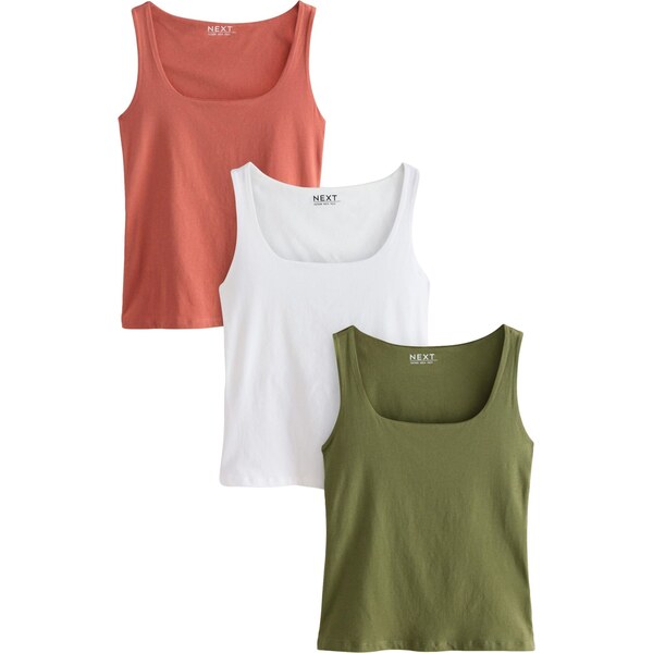 Next Top kaki / oranžová / biela 62434032