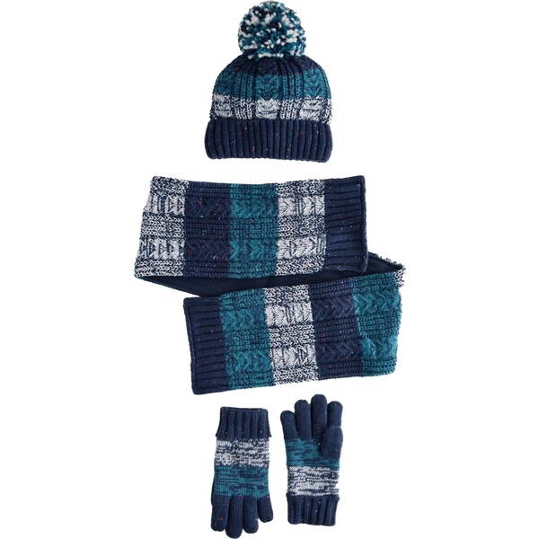 Next Set modrozelená / tmavomodrá / biela 62134139