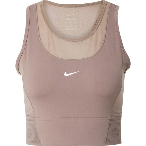 NIKE Športový top brokátová / biela 63211851