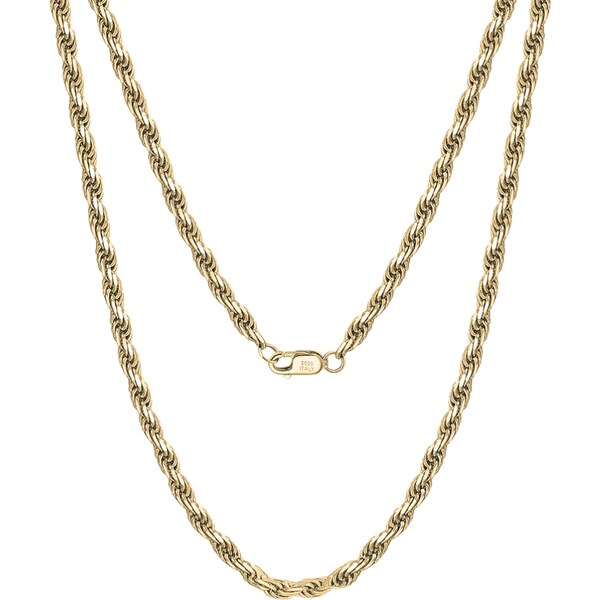 MAJYA Strieborná retiazka RIDLEY 60 cm | šírka 1,2 mm pozlátená 11445 64582529