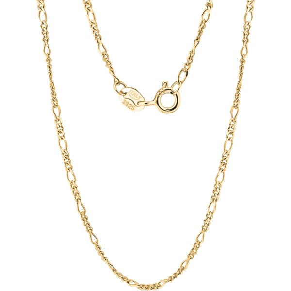 MAJYA Strieborná retiazka CONOR 45 cm | šírka 1,7 mm pozlátená 11439 64582347