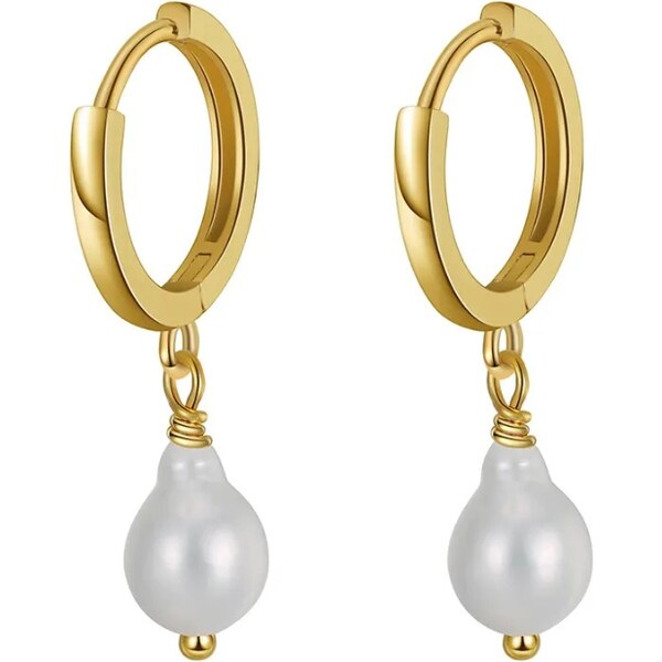 MAJYA Strieborné náušnice OLLA pozlátené 11677 64582550