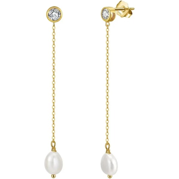 MAJYA Strieborné náušnice CHARIS pozlátené 11678 64582359