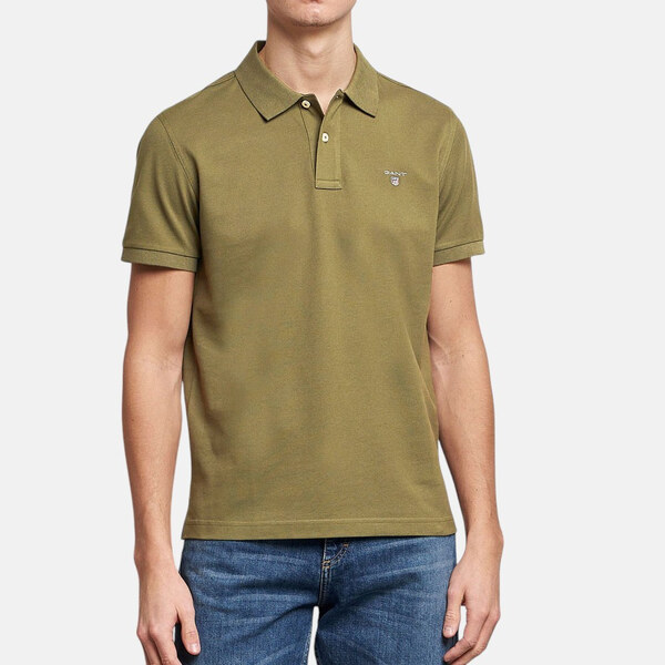 Pánské zelené polo triko Gant 56139 62123764