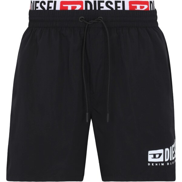 DIESEL Plavecké šortky VISPER červená / čierna / biela 66865702