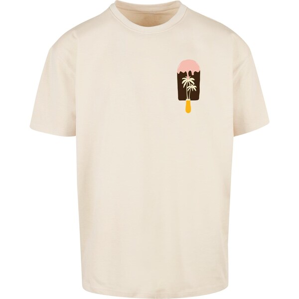 Merchcode Tričko Summer - Icecream piesková 62661022