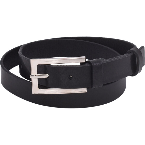 Mercucio Kožený dámsky opasok 720-25-28 čierny pracka Perla 64507514