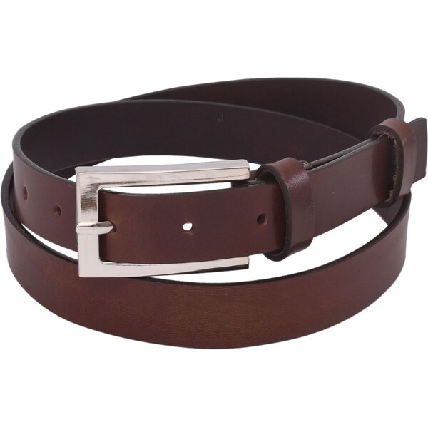 Mercucio Kožený dámsky opasok 720-25-29 tmavohnedý pracka Perla 64507515