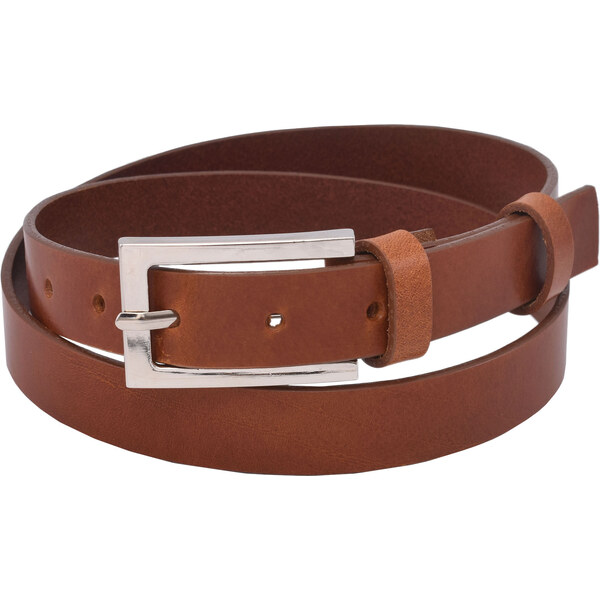 Mercucio Kožený dámsky opasok 720-25-30 koňak pracka Perla 64507516