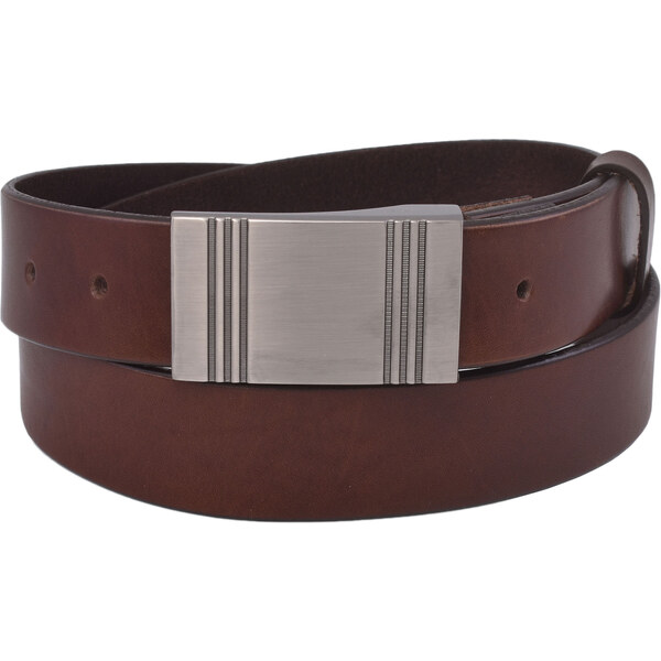 Mercucio Pánsky kožený opasok 754-35-04 tmavohnedý pracka Drahoslav 64508253