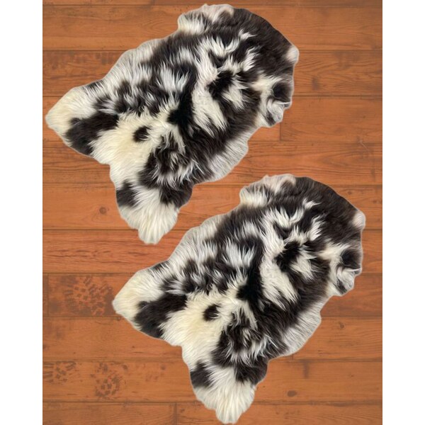 JOHN-C 1+1 AKCIA! Luxusná vzorovaná ovčia kožušina 100x70cm 62140497