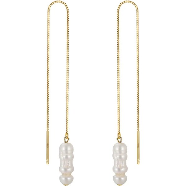 MAJYA Strieborné náušnice ANNI pozlátené 11671 64582546