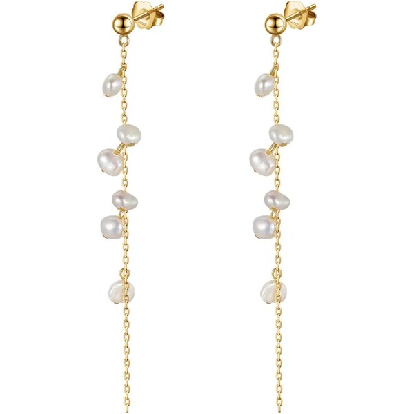 MAJYA Strieborné náušnice COLETA pozlátené 11672 64582547