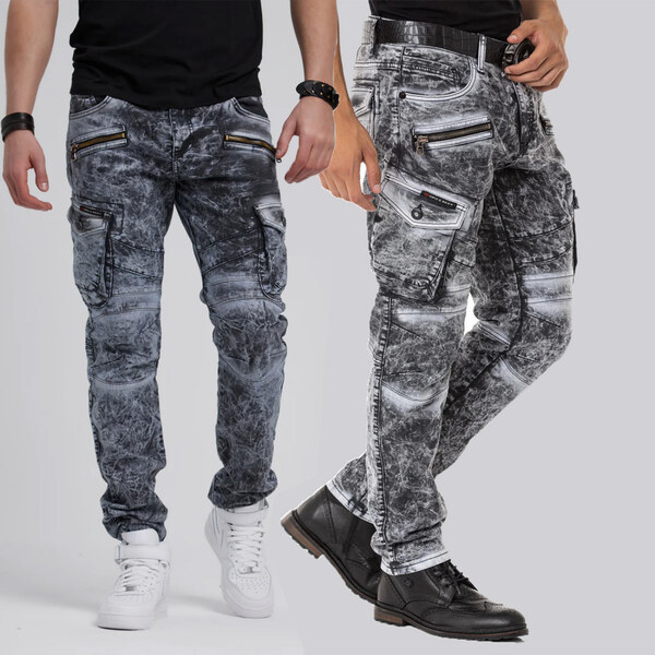 CIPO & BAXX nohavice pánske CD780 L:32 trendy kapsy 62141789