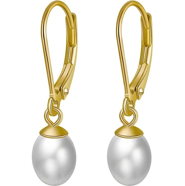 MAJYA Strieborné náušnice JANNY pozlátené 11676 64582358