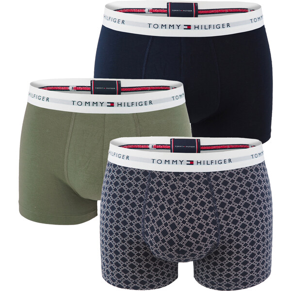 TOMMY HILFIGER - boxerky 3PACK signature cotton essentials flag geo & 62158052