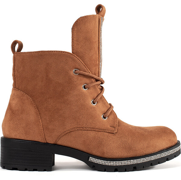 SHELOVET Svetlohnedé členkové topánky so šnurovaním SP105C 66149368