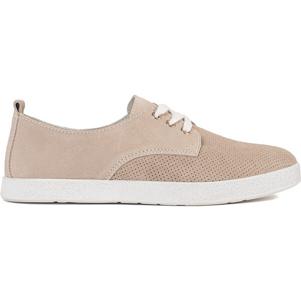 Goodin Béžové dierkované tenisky z prírodnej kože GD-XF-96BE 62159916