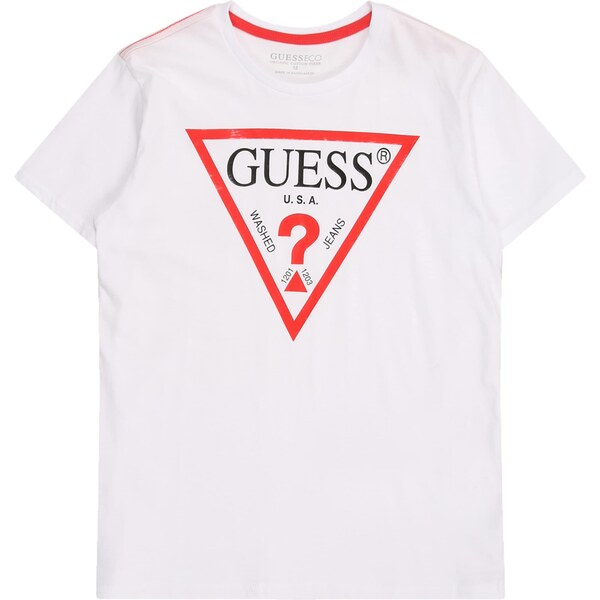 GUESS Tričko červená / čierna / biela 62164556