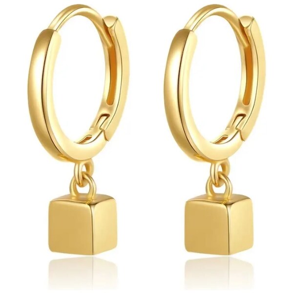 MAJYA Strieborné náušnice FRESIE pozlátené 11761 64582555