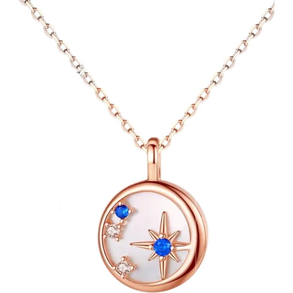 MAJYA Strieborná retiazka s príveskom MY STAR rose 11758 64582593