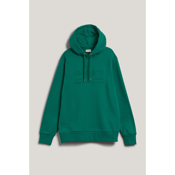MIKINA GANT REG TONAL SHIELD HOODIE DEEP GREEN 62169743
