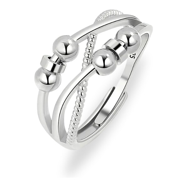 MAJYA Strieborný nastaviteľný prsteň TALLIS 11308 64582279