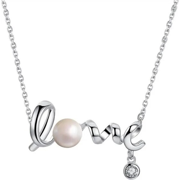 MAJYA Strieborná retiazka s príveskom LOVE II 11623 64582222