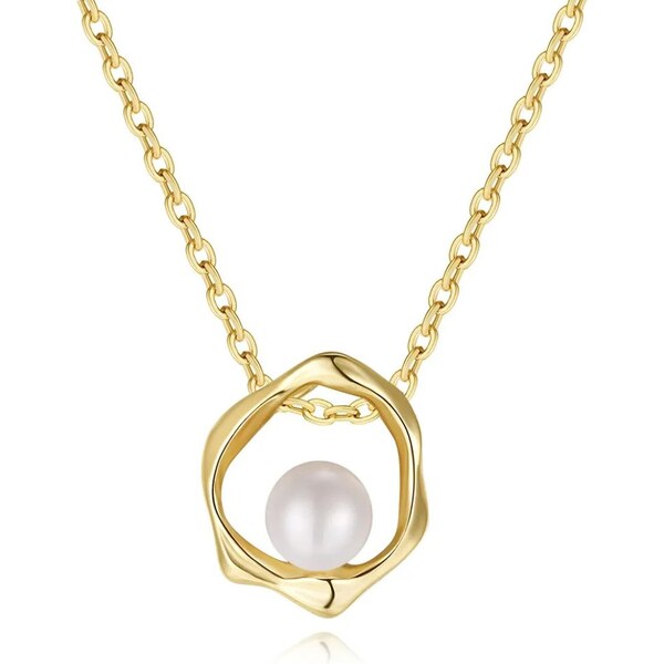 MAJYA Strieborná retiazka s príveskom AMALIA pozlátená 11645 64582598