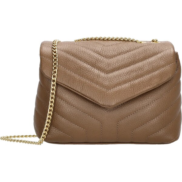 Charm London Hnedá luxusná kožená crossbody kabelka Eminence 62170266