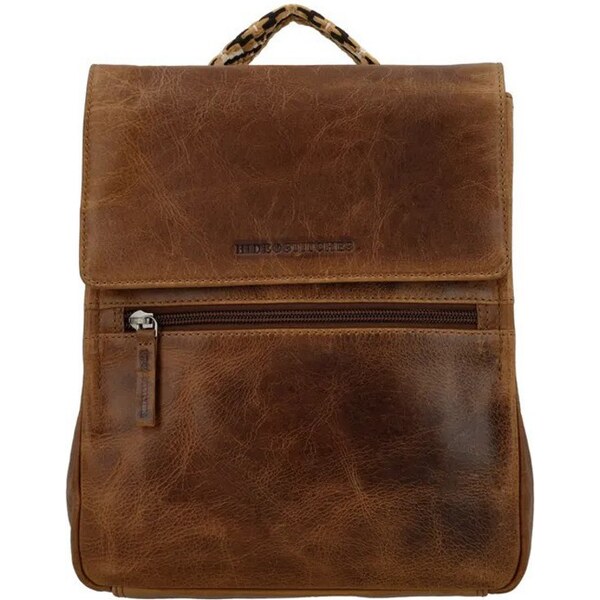 Hide & Stitches Hnedý ruksak z pravej kože Verdun 62170273