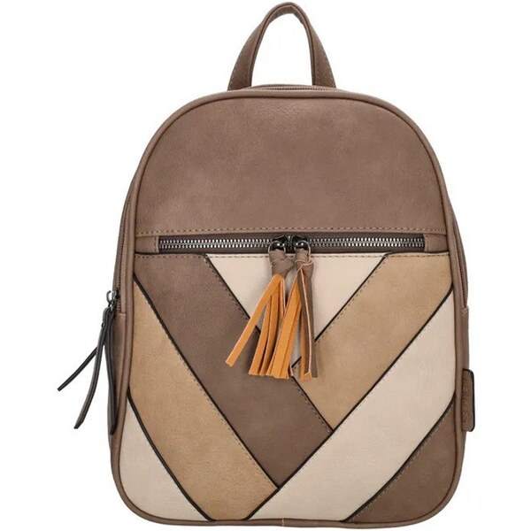 Beagles Hnedý dizajnový kožený ruksak Turner 62170279