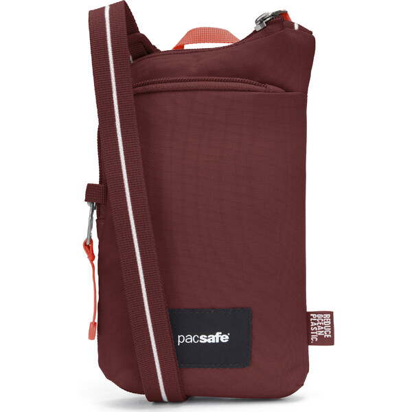 Pacsafe taška GO TECH CROSS BODY garnet red 62174661