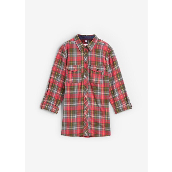 bonprix Flanelová košeľa, farba červená 47086400