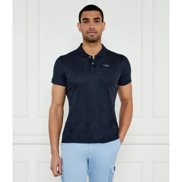 Aeronautica Militare Ľanové polo tričko | Regular Fit 62180915