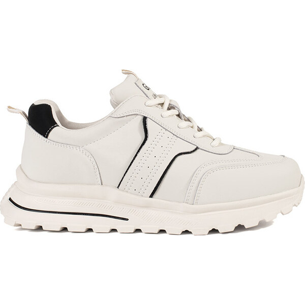 Goodin Smotanové kožené športové topánky na hrubej podrážke GD-XF-118W 62181076