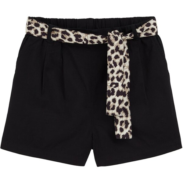 WE Fashion Nohavice brokátová / čierna / šedobiela 62184613