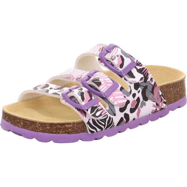 SUPERFIT Sandále jedľová / staroružová / čierna / biela 62662440