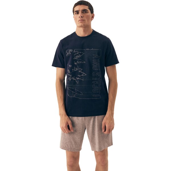 HENDERSON Pánske pyžamo 42598 Surf blue 62236012